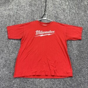 Milwaukee Shirt Mens XL Red Smooth From The Start Graphic Tee Workwear Tools